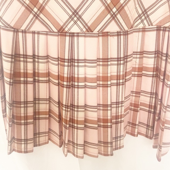 Pink Jolt Plaid Wrap Skirt - Picture 6 of 7